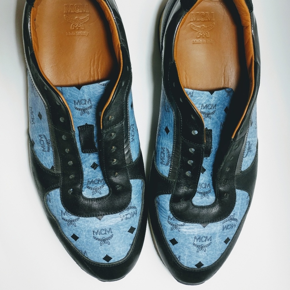 MCM Visetos Joggers Light Blue Sneaker